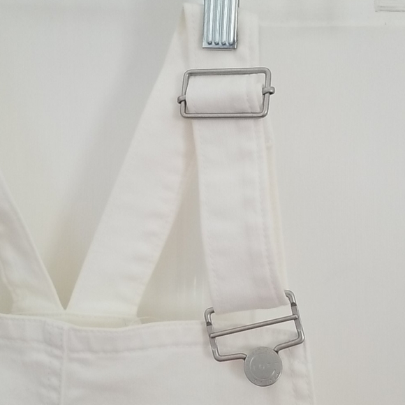 LOFT White Denim Overalls - NWT - Picture 5 of 13